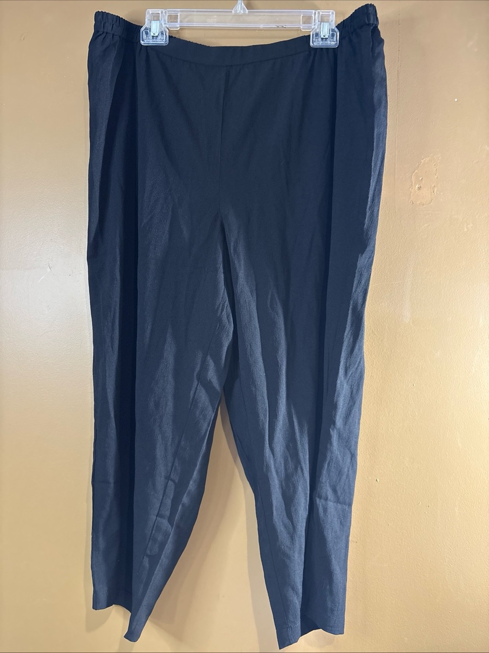 HC1031 Linea by Louis Dell'Olio Ponte Linen Pull-On Capri Size  XL XLarge.